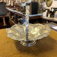 Victorian Silver Plated Fruit Bowl Marked JS&S for John Sherwood & Sons Birmingham