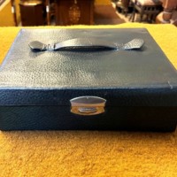 Antique Ladies Pigskin Traveling Vanity / Correspondence Case