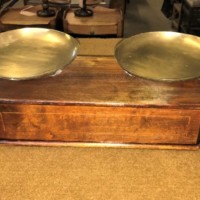 Mahogany and Brass Bakers Scales
