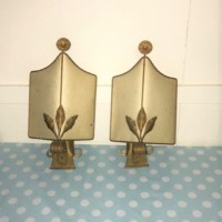 Pair of Mid Century German Wall Mounted Uplighters