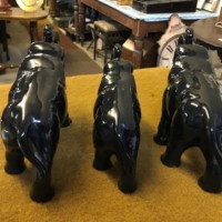 Vintage Set of 3 Sylvac Pottery Elephants