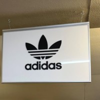 Vintage Illuminated "Adidas" Sportswear Sign
