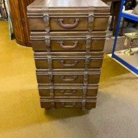 Vintage Stacking Suitcase Shaped Small Chest of Drawers