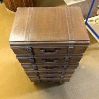 Vintage Stacking Suitcase Shaped Small Chest of Drawers