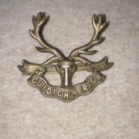 WW1 White Metal Seaforth Highlanders Cap Badge
