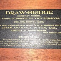 Edwardian Draw-Bridge Card Game Boards