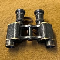 WW1 Pair of Hunsicker & Alexis, Paris Military Binoculars in Leather Case