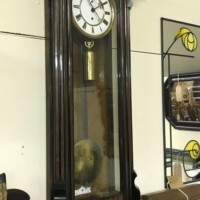Walnut Cased Vienna Regulator Clock