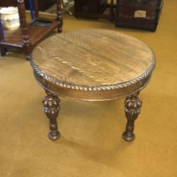 Antique Carved Oak Occasional / Coffee Table with Pineapple Carved Legs