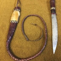 Vintage Saharan Camel Driver's Dagger and Whip