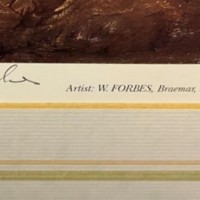 Vintage Willie Forbes Print "Plate 2 The First Drive" Artists Proof Print from a Limited Edition of 750 Copies