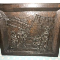 Oak Carved Panel