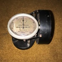 Vintage Negretti & Zambra Low Speed Air Meter to 1000 Feet No 7701