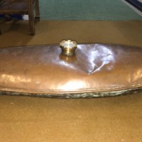 Antique Copper Oval Carriage Foot Warmer