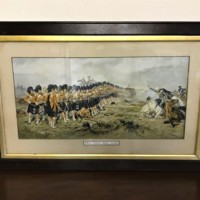 Antique Print "The Thin Red Line" by Robert Gibb