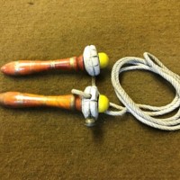 Vintage Skipping Rope with Brass Bell