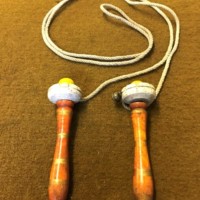 Vintage Skipping Rope with Brass Bell