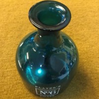 Vintage Players No6 Cigarettes Decanter Green Glass