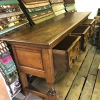 Antique Oak Jacobean Revival ﻿Dresser Base
