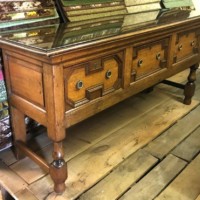 Antique Oak Jacobean Revival ﻿Dresser Base