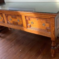 Antique Oak Jacobean Revival ﻿Dresser Base