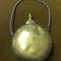 Vintage North African Copper Brass Powder / Water Flask