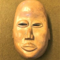 Vintage African Wooden Face Mask