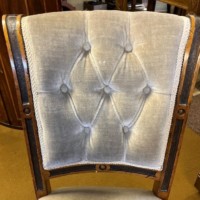 Victorian Walnut Button Back Hall / Side Chair by A Blain Liverpool