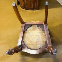 Victorian Walnut Button Back Hall / Side Chair by A Blain Liverpool