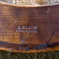 Victorian Walnut Button Back Hall / Side Chair by A Blain Liverpool