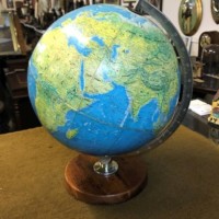 Vintage 12" World Scan Globe by George Philips London