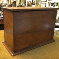 Edwardian Oak Fall Front Stationery Box / Writing Case