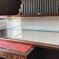 3 each Wall Mounted Display Cabinets Sliding Glass Doors and Glass Shelves