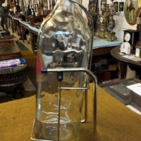 Vintage Johnnie Walker Red Label Bottle on Tilting Pourer Stand