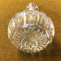 Vintage Cut Glass Onion Shaped Decanter