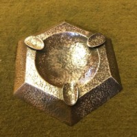 Arts & Crafts Hammered Copper Ashtray