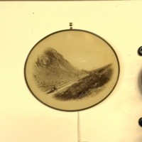 Oval Sepia Photo Print "The Pass of Ballater"