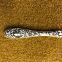 Antique Silver Handled Button Hook