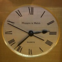 Vintage Mappin & Webb Heavy Brass Clock