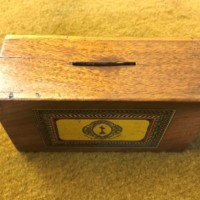 Antique Wooden Collection Box "Universities Mission to Central Africa"