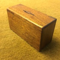 Antique Wooden Collection Box "Universities Mission to Central Africa"