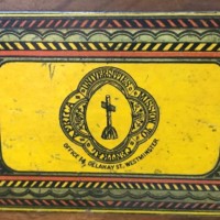 Antique Wooden Collection Box "Universities Mission to Central Africa"