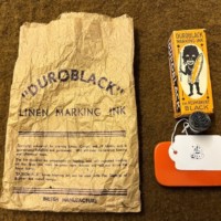 Vintage Duroblack Linen Marking Kit and Stamp JB