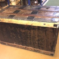 Victorian Dome Topped Steamer Trunk