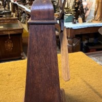 Antique Oak Windmill Penny Bank