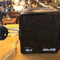 VEB Zeiss Ikon 8mm Film Projector Model P8 in Brown Bakelite Case