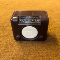 Vintage Art Deco Miniature Replica of a 1950s Bush DAC90 Radio