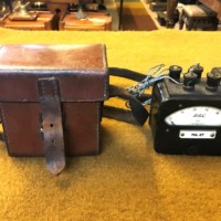 Vintage Telephone Line Tester GEC FG 329632A in Leather Case
