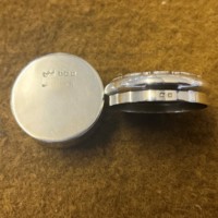 Antique Sterling Silver Pill Box by Mappin & Webb ﻿Hallmarked Birmingham 1911