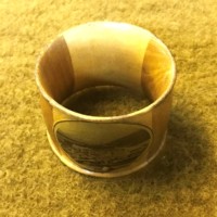 Antique Mauchline Ware Napkin Ring "Ballater"